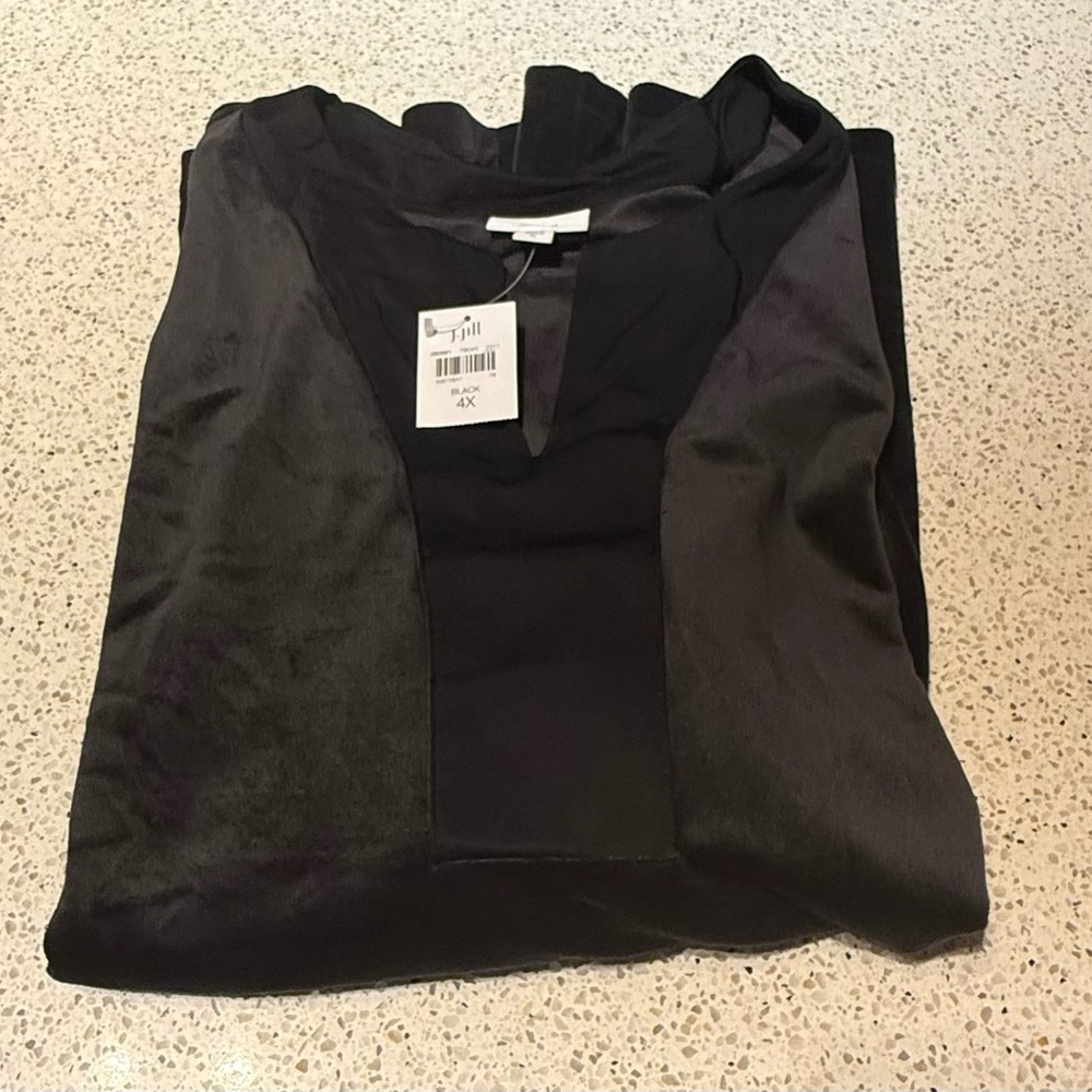 J. Jill Pure Black Blouse